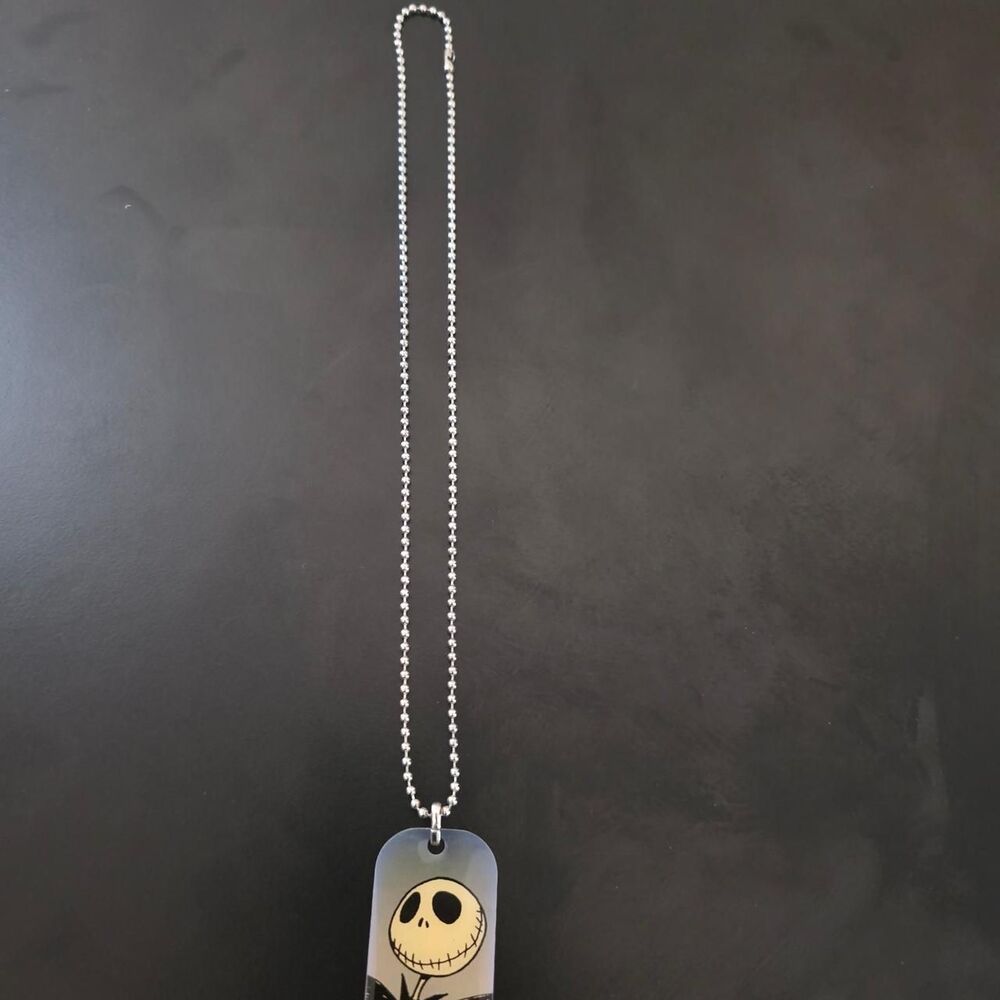 Disney Nightmare Before Christmas Jack Skellington dog tag necklace